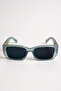 Sezzy Unisex Smoke Square Frame Vintage Uv400 Sunglasses - 3