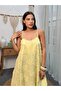 Women's Thin Strap Self Pattern Loose Cut Casual Dress - 6