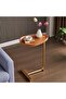Oval c Side Table, C Shaped Side Table, Small Side Table, Couch Tables That Slide Under, - 4