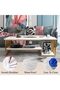 2-Tier Round Coffee Table with Metal Frame Nesting Side Table Set for Living Room, Bedroom - 7