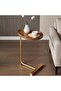 Oval c Side Table, C Shaped Side Table, Small Side Table, Couch Tables That Slide Under,