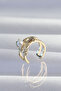 Brass Gold Color Pearl Octopus Earcuff Earring - Tj-Bkp9333 - 2