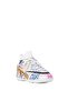 600 White Gold Patterned Crampon Unisex Astroturf Football Shoes - 2