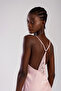Boxed and Dowry Silk Textured Luxury Satin Nightdress – Adjustable Strap, Lace Detail, - 5
