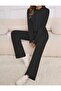 Women's Woolen Wide Leg Oversize Fit Pajama Set - 3