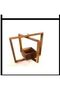 FFD Rustic Wooden Hanging Flower Pot – 39x39x20cm Garden Planter Box for Wall & Balcony | Brown - 6