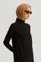 Half-Zip Ribbed Tunic - Black - 3