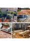 FFD Pack of 10 Wooden Decking Tiles – Interlocking Waterproof Hardwood Floor Tiles - 8