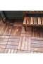 FFD Pack of 10 Interlocking Wooden Deck Tiles - Waterproof Hardwood Flooring for Outdoor Patio - 7