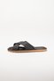 Women's Black Daily Cross Strap Soft Slippers Summer Comfortable Stylish Lightweight Beach Sea Pool Travel Slippers - 4