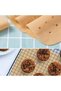 250Adec 20.1cm Disposable Perforated Square Leakproof Deep Fryer Baking Paper Se for Bureau Home Office Kitchen - 3