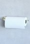 Gold Gold Plated Luxury Transparent Adhesive Roll Paper Towel Holder Stainless Adhesive Roll Napkin Holder - 3