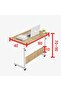 Laptop Table 80x40 CM, Height Adjustable Computer Table up to 90CM with Tiltable Surface – - 3