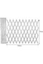 FFD 75cm Wooden Expandable Garden Fence Trellis Support for Climbing Plants & Vines Wooden Plant - 5