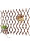 FFD 75cm Wooden Expandable Garden Fence Trellis Support for Climbing Plants & Vines Wooden Plant - 3