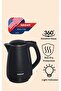 Electric Kettle 1L, With Open Lid Opening Function, Double Layered, Boil Dry Protection, Bla - 3