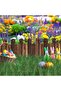 FFD 30x120cm Wooden Fence Garden Edging Border Panels Interlocking Border Wooden Garden Edging - 4