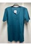 Cotton Solid Color Normal Fit Buttoned Lycra Cotton Ribbon Cotton Short Sleeve Women's Mother's Combed Tee
