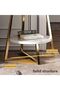 Round Coffee Table, Double Layer Sofa Side Table End Table, Imitation Marble Coffee Round Table Snac - 8