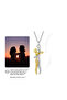 Steel Interlocking Unisex Couple Lover Necklace - 3