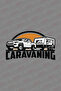Caravaning 80×47 cm Sticker Caravan Sticker Coating Sun Background - 2
