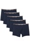 5 Pieces Large Size Redzone Lycra Boxer Navy Blue (Comfortable Fit)