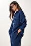 Oversize Muslin Shirt Trousers Set Lsa0014 Dark Blue - 4