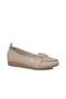Cream Comfort Stone Embroidered Women's Ballerinas