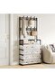 5-Tier Coat Rack and Shoe Storage for Entryway, Living Room - 3