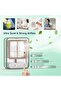 Mini Portable Desk Fan with Mist Spray with LED Night Light Rechargeable Battery Operated Water Mist - 5