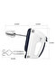 2L Kitchen Dough Kneading Stand Food Mixer Egg Beater Hand Mixer With Mixing Bowl - 4