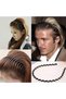 Metal Comb Sports Band Long Hair Headband Black For Men and Women, One Size - 4