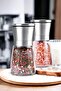 4-Piece Black Pepper Salt Mill Grinder with Ceramic Blades Grinder Black Pepper Pepper Shaker Spice Set - 2