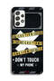 Samsung Galaxy M32 5G Protective Case Cover Caution Never Touch My Phone