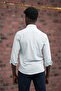 Slimfit Straw Woven Collar Buttoned Slimfit Shirt - 4