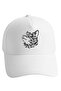 Cat Embroidered Black Baseball Cap Unisex Sports Hat