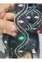 Iron-On Black Color Stone Detailed Decorative Strip Applique Hobby