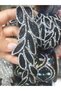 Iron-On Black Color Leaf Model Decorative Strip Applique Hobby - 5