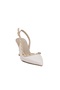 Women's Thin Heel Gold Detailed Open Back Stiletto Mold Shoes - 5