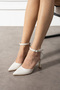 Ecru Skin Heeled Shoes - 3