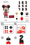 2 Years Old Minnie Mouse Balloon Set Black Number Balloon Balloon Column Mini Mouse Party Theme Easy Installation. - 3