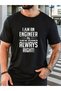 Unisex I Am an Engineer Engineer Printed Oversize Crew Neck T-Shirt