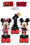2 Years Old Mickey Mouse Minnie Mouse Balloon Red Black Number Balloon Balloon Column Girl Boy Miki Mini