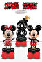 8 Years Old Mickey Mouse Minnie Mouse Balloon Red Black Number Balloon Balloon Column Girl Boy Miki Mini