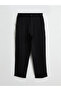 Two Mt Shop Quality Lcw Modest Black Dobby Plain Standard & Regular Double-Legged Women's Trousers - 5