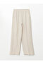 Wide Leg Women's Trousers with Elastic Waist - 5