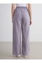 Shining Store's Glittering Choices Textured Wide-Leg Women's Pants with Waistband - 5