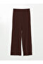 Wide Leg Women's Trousers with Elastic Waist - 6
