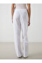 Nevavm Women's Pleated Trousers with Linen Blend with a Difference - 4