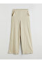 Xside Beige Women's Linen Blended Pants with Elastic Waist - 5